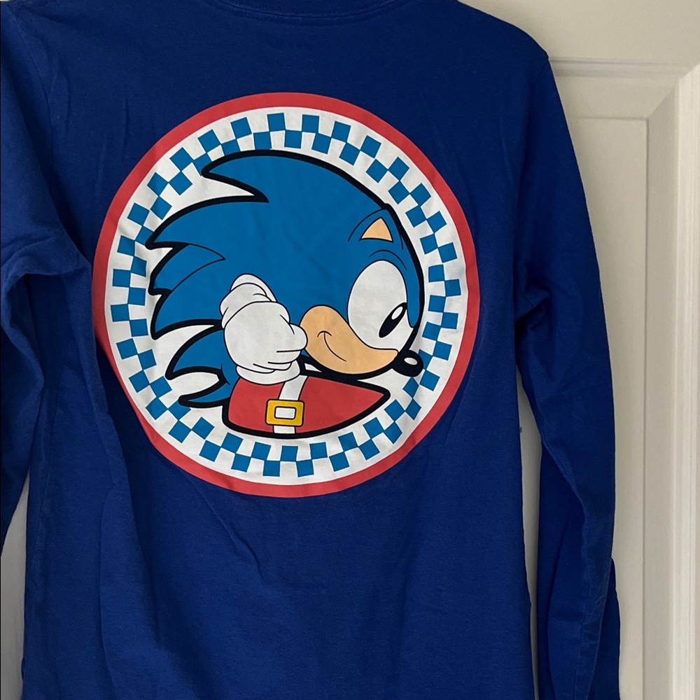 Old Navy Royal Blue Kids Long Sleeve Tee with Character Patch - Picture 5 of 9